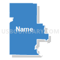 Congressional District 2, Wisconsin (Solid Fill with Shadow)