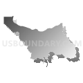 Congressional District 3, Oregon (Gray Gradient Fill with Shadow)