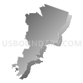 Congressional District 7, New York (Gray Gradient Fill with Shadow)
