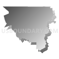Congressional District 2, Washington (Gray Gradient Fill with Shadow)