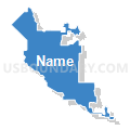Congressional District 20, California (Solid Fill with Shadow)