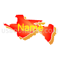 Congressional District 2, Florida (Bright Blending Fill with Shadow)