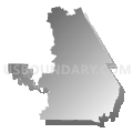 Congressional District 24, Florida (Gray Gradient Fill with Shadow)