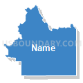 Congressional District 2, Idaho (Solid Fill with Shadow)