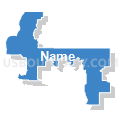 Congressional District 9, Florida (Solid Fill with Shadow)