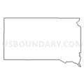 Congressional District (at Large), South Dakota (Light Gray Border)