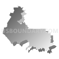 Congressional District 49, California (Gray Gradient Fill with Shadow)