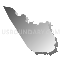 Congressional District 13, California (Gray Gradient Fill with Shadow)