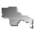 Congressional District 6, Minnesota (Gray Gradient Fill with Shadow)