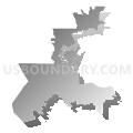 Congressional District 7, California (Gray Gradient Fill with Shadow)