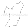 Hudson County, New Jersey (Light Gray Border)