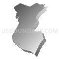 Huntingdon County, Pennsylvania (Gray Gradient Fill with Shadow)