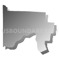 Scioto County, Ohio (Gray Gradient Fill with Shadow)