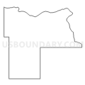 Mercer County, North Dakota (Light Gray Border)