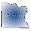 Dakota County, Nebraska (Radial Fill with Shadow)
