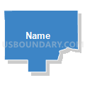 Bureau County, Illinois (Solid Fill with Shadow)