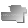 Murray County, Oklahoma (Gray Gradient Fill with Shadow)