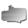 Scott County, Arkansas (Gray Gradient Fill with Shadow)