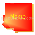 Richland County, Illinois (Bright Blending Fill with Shadow)