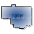 Columbiana County, Ohio (Radial Fill with Shadow)