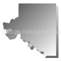 Osage County, Oklahoma (Gray Gradient Fill with Shadow)