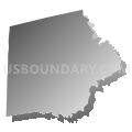 Putnam County, Georgia (Gray Gradient Fill with Shadow)