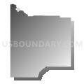 Latah County, Idaho (Gray Gradient Fill with Shadow)