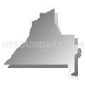 Conecuh County, Alabama (Gray Gradient Fill with Shadow)
