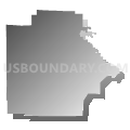 Tuscaloosa County, Alabama (Gray Gradient Fill with Shadow)