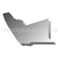 Alameda County, California (Gray Gradient Fill with Shadow)