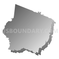 Maury County, Tennessee (Gray Gradient Fill with Shadow)