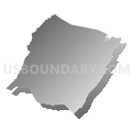 Bath County, Virginia (Gray Gradient Fill with Shadow)