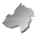 Morris County, New Jersey (Gray Gradient Fill with Shadow)