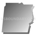 Fairhope CCD, Baldwin County, Alabama (Gray Gradient Fill with Shadow)