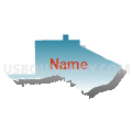 Notasulga CCD, Macon County, Alabama (Blue Gradient Fill with Shadow)