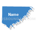 Folsom CCD, Randolph County, Alabama (Solid Fill with Shadow)