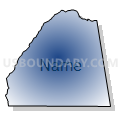 Roanoke CCD, Randolph County, Alabama (Radial Fill with Shadow)