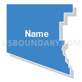 Ajo CCD, Pima County, Arizona (Solid Fill with Shadow)