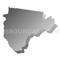 Bullhead City CCD, Mohave County, Arizona (Gray Gradient Fill with Shadow)