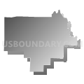 Jackson township, Newton County, Arkansas (Gray Gradient Fill with Shadow)