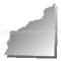 Washington township, Grant County, Arkansas (Gray Gradient Fill with Shadow)