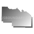 Cleveland township, Lonoke County, Arkansas (Gray Gradient Fill with Shadow)