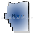 Butler township, Lonoke County, Arkansas (Radial Fill with Shadow)
