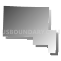 Missouri township, Pike County, Arkansas (Gray Gradient Fill with Shadow)
