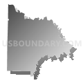 Albion township, White County, Arkansas (Gray Gradient Fill with Shadow)