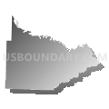 Redland township, Nevada County, Arkansas (Gray Gradient Fill with Shadow)