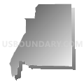 Buffalo township, Craighead County, Arkansas (Gray Gradient Fill with Shadow)
