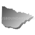 Redland township, Hempstead County, Arkansas (Gray Gradient Fill with Shadow)