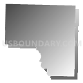 Freedom township, Polk County, Arkansas (Gray Gradient Fill with Shadow)