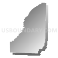 Union township, Ouachita County, Arkansas (Gray Gradient Fill with Shadow)